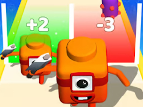 Igra Merge Number Cube: Igra 3D trčanja  online