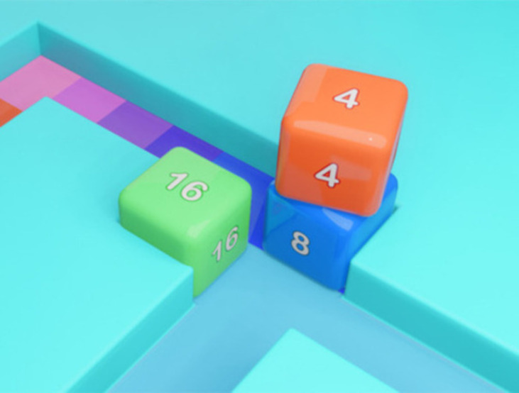Igra Kocka labirinta 2048  online