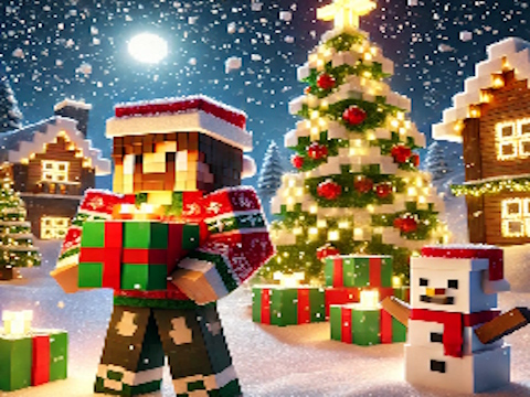 Igra Minecraft Božićna slagalica  online