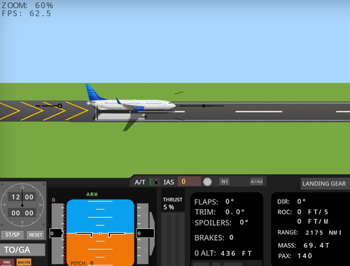 Igra Simulator letenja 737-800  online