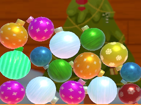 Igra Novogodišnje kuglice 2048 u 3D  online