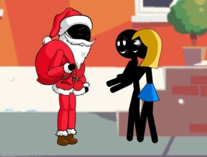 Igra Stickman Djed Božićnjak  online