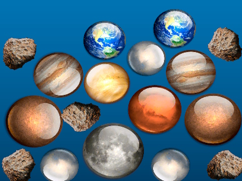 Igra Spoji planete svemir!  online