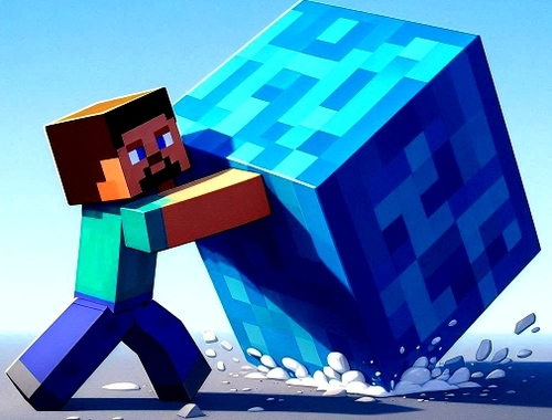 Igra MineBlocks 3D labirint  online