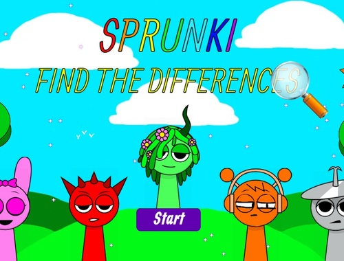 Igra Sprunki pronađite razlike  online