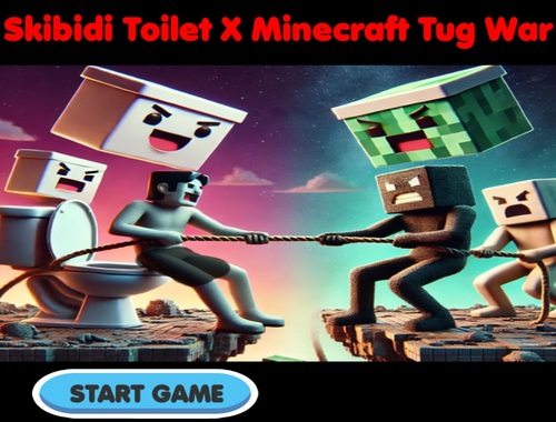 Igra Skibidi toalet x Minecraft Tug War  online