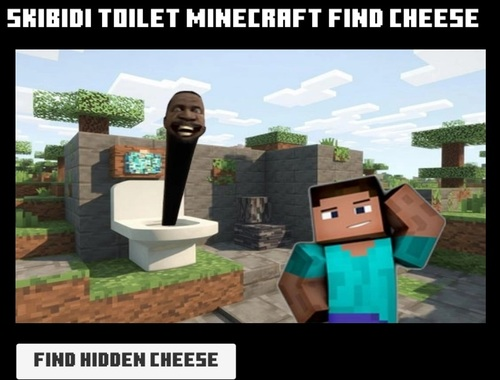 Igra Skibidi WC Minecraft Pronađi sir  online