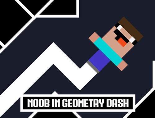 Igra Noob u geometrijskoj crtici  online