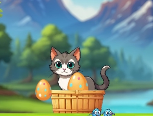 Igra Gladne Kitty avanture  online
