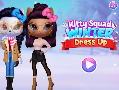 Igra Kitty Squad zimska oblačenja  online