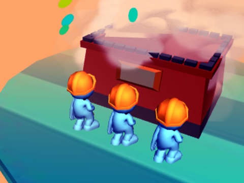 Igra Brick Rush 3d  online