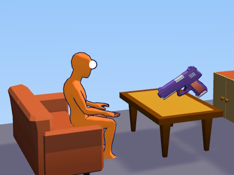 Igra Ragdoll Gun strijelac: igralište za vrtiće topa  online