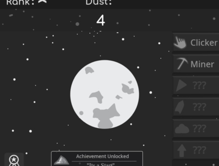 Igra Planet Clicker sakupljač prašine  online