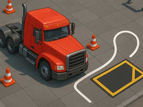 Igra Simulator kamiona Ekstremni park  online