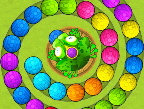 Igra Frogtastic mramorna avantura  online