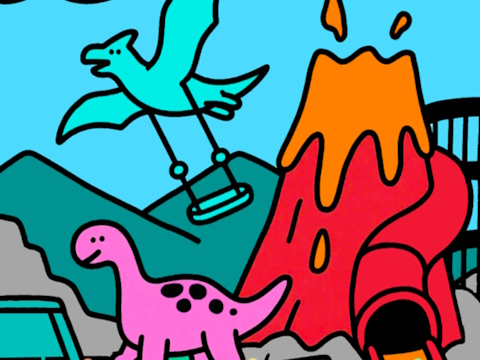 Igra Boja po kodu Dino Park  online