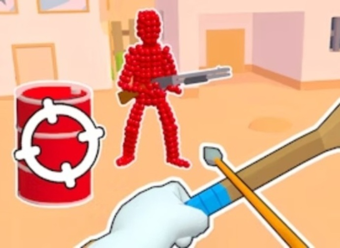 Igra Stickman Archer strijele strelice na Reds  online