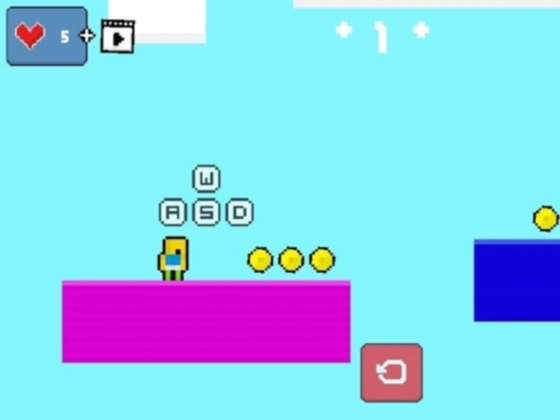 Igra 2d Obby Rainbow Parkour  online