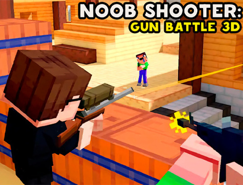 Igra Noob Shooter: Gun Battle 3d  online