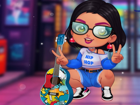 Igra Moderna hip hop djevojka  online