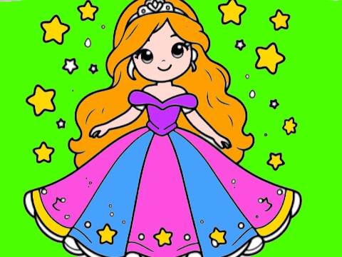 Igra Povratak u školsku knjigu za bojanje princeze  online
