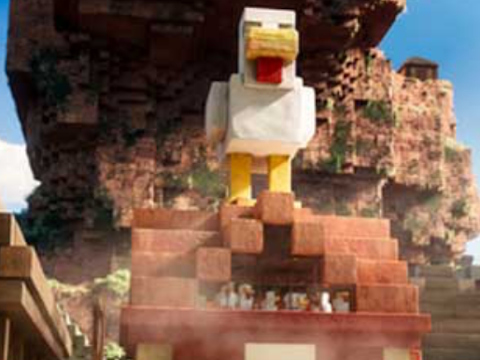 Igra Minecraft lava piletina  online