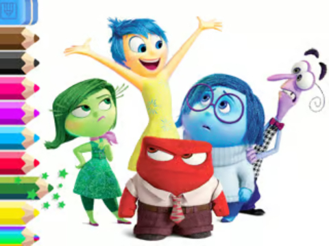 Igra Knjiga za bojanje: Inside Out  online