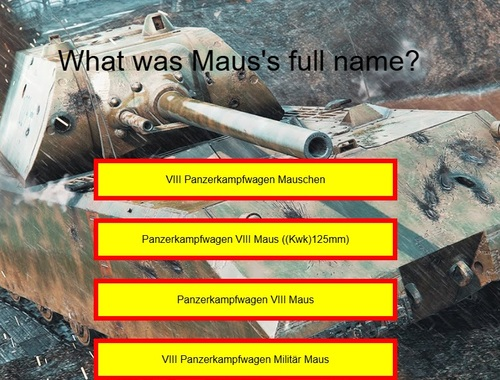 Igra Kviz spremnika: MAUS  online