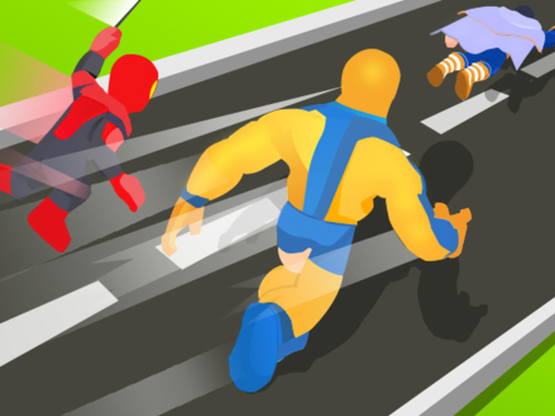 Igra Transformacija superheroja: Promijenite utrku online