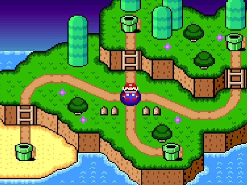 Igra Super Mario World: Legenda o četiri ključa online