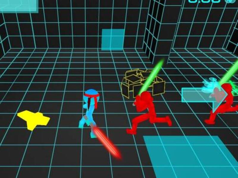 Igra Steakman Neon bitka na mačevima online