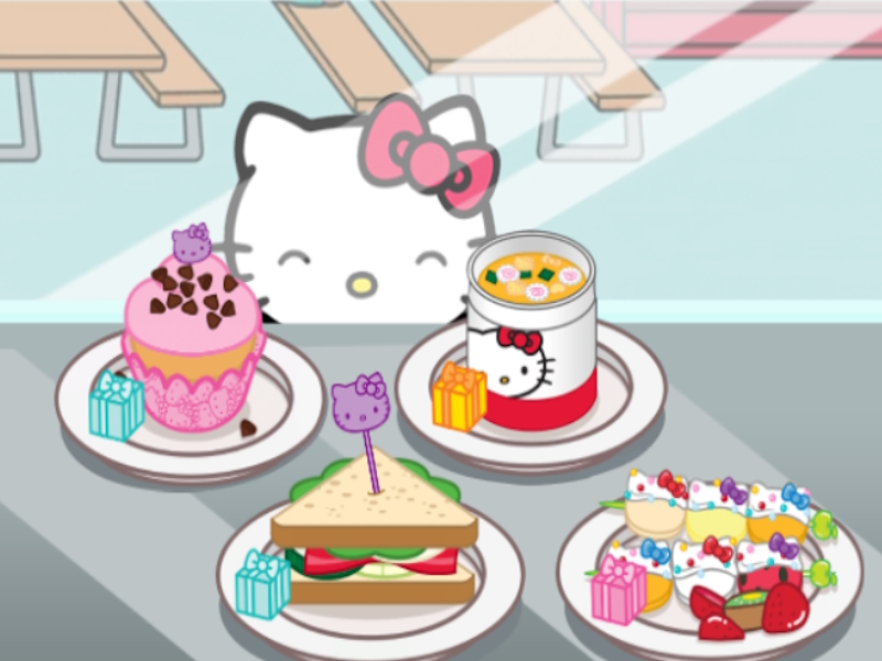 Igra Pozdrav Kitty: Lanchbox online