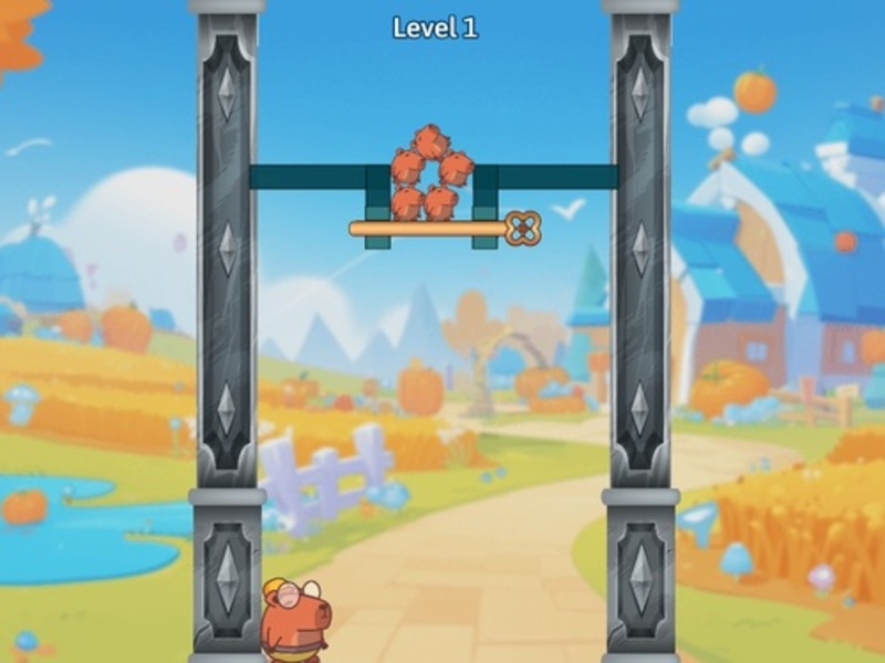 Igra Povucite igle: Spremi Capybara Cubs online