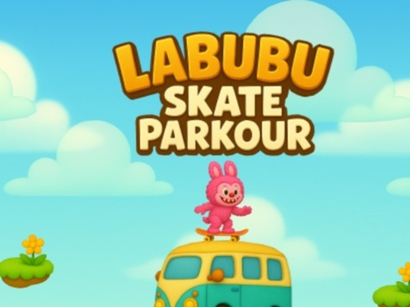 Igra Labubu: Parkur na skejtbordu online