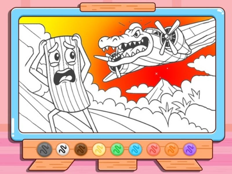 Igra Bojanje knjige: Bombardino krokodil online