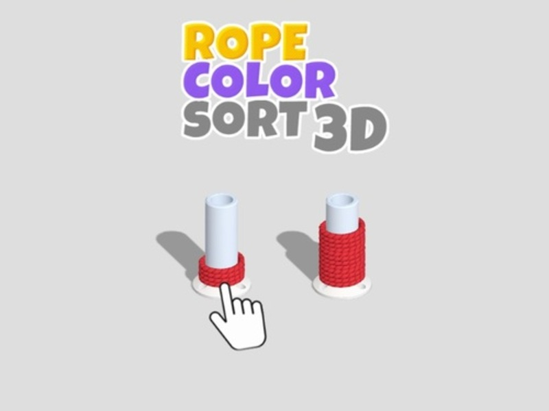 Igra Sortiranje po boji konopa 3D online