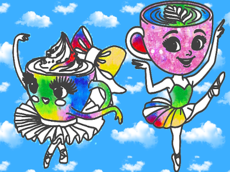 Igra Bojanje za djecu: Ballerina Kapuchino online