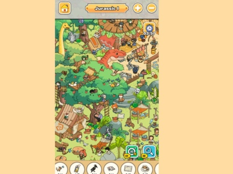 Igra Pronađite ga u parku Jurassic online