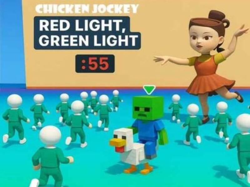 Igra Pileći džokej: crveno svjetlo zeleno svjetlo online