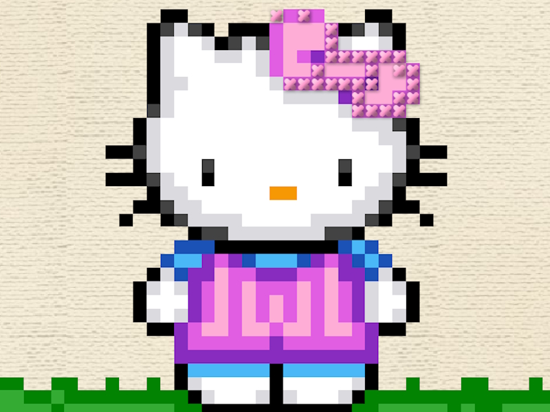 Igra Hallo Kitty: Križni vez online