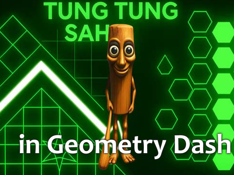Igra Tung Tung Sahur u crtici geometrije online